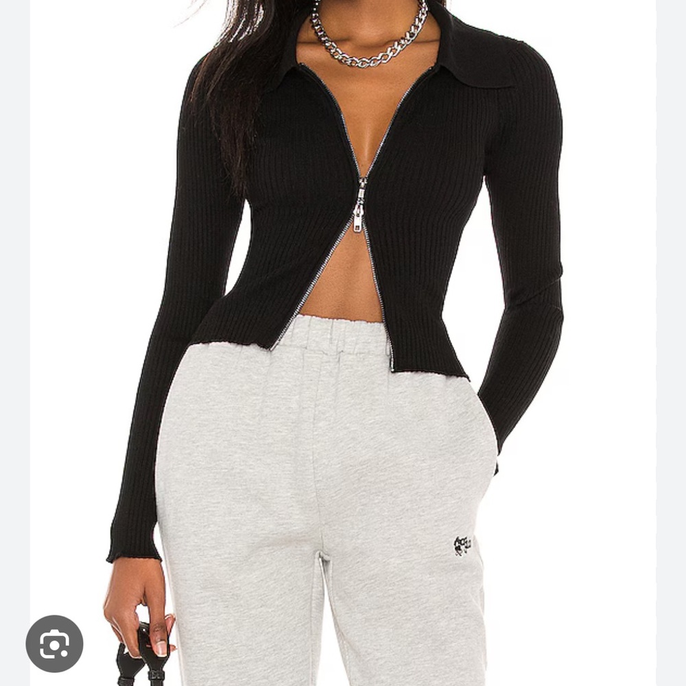 Superdown Callie Zip Front Top